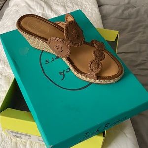 Never worn! Jack Rodgers wedges